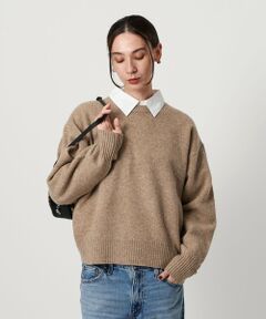 BEAUTY&YOUTH UNITED ARROWS / ビューティー&ユース ユナイテッドアローズ ニット・セーター | ウールカシミヤ アクア クルーネックニット