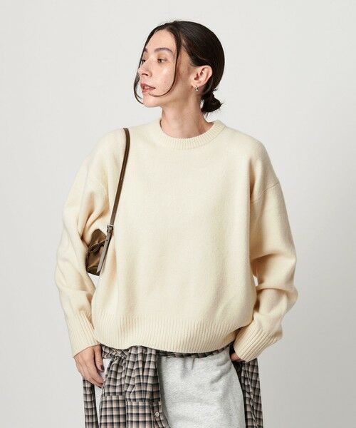 BEAUTY&YOUTH UNITED ARROWS / ビューティー&ユース ユナイテッドアローズ ニット・セーター | ウールカシミヤ アクア クルーネックニット | 詳細7