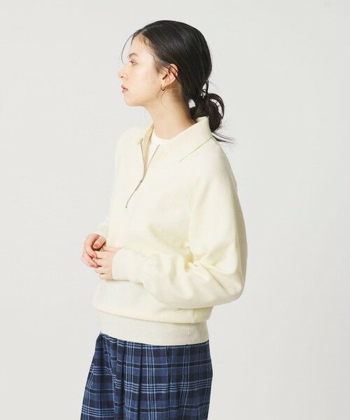 BEAUTY&YOUTH UNITED ARROWS / ビューティー&ユース ユナイテッドアローズ ニット・セーター | カノコニット ハーフジッププルオーバー ウォッシャブル | 詳細2