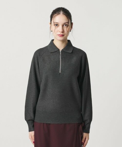 BEAUTY&YOUTH UNITED ARROWS / ビューティー&ユース ユナイテッドアローズ ニット・セーター | カノコニット ハーフジッププルオーバー ウォッシャブル | 詳細11