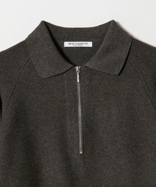 BEAUTY&YOUTH UNITED ARROWS / ビューティー&ユース ユナイテッドアローズ ニット・セーター | カノコニット ハーフジッププルオーバー ウォッシャブル | 詳細15