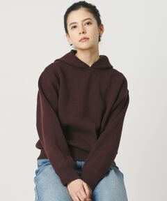 BEAUTY&YOUTH UNITED ARROWS / ビューティー&ユース ユナイテッドアローズ ニット・セーター | コットンウールブレンド ソリッド＆ボーダーニットフーディ ウォッシャブル