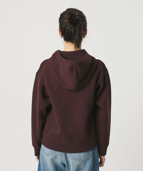 BEAUTY&YOUTH UNITED ARROWS / ビューティー&ユース ユナイテッドアローズ ニット・セーター | コットンウールブレンド ソリッド＆ボーダーニットフーディ ウォッシャブル | 詳細13