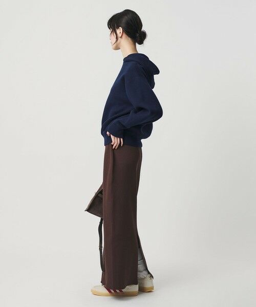 BEAUTY&YOUTH UNITED ARROWS / ビューティー&ユース ユナイテッドアローズ ニット・セーター | コットンウールブレンド ソリッド＆ボーダーニットフーディ ウォッシャブル | 詳細17