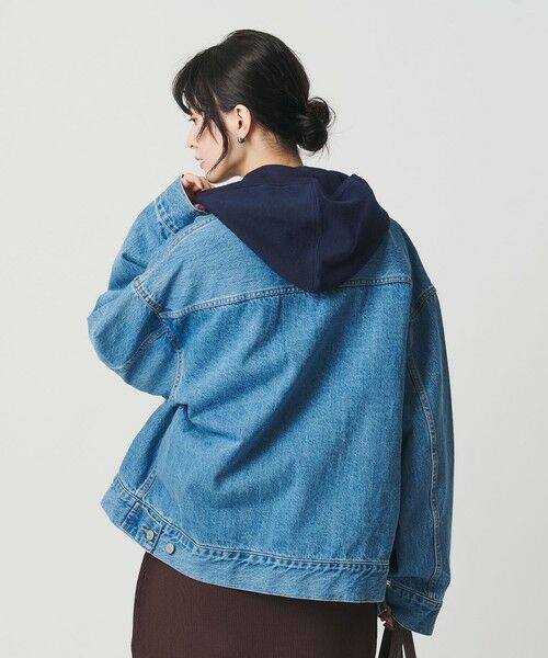 BEAUTY&YOUTH UNITED ARROWS / ビューティー&ユース ユナイテッドアローズ ニット・セーター | コットンウールブレンド ソリッド＆ボーダーニットフーディ ウォッシャブル | 詳細20