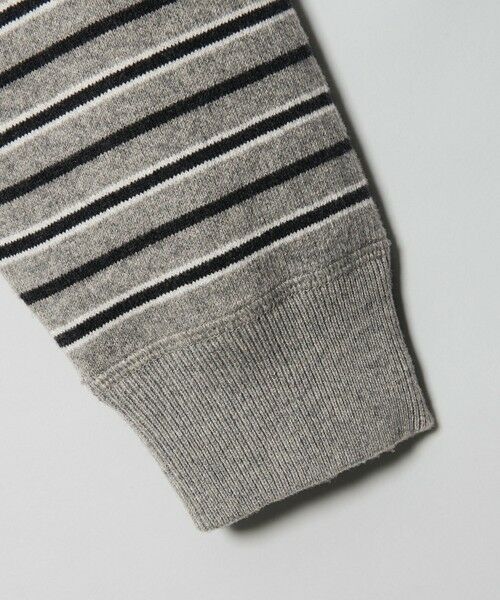 BEAUTY&YOUTH UNITED ARROWS / ビューティー&ユース ユナイテッドアローズ ニット・セーター | コットンウールブレンド ソリッド＆ボーダーニットフーディ ウォッシャブル | 詳細27