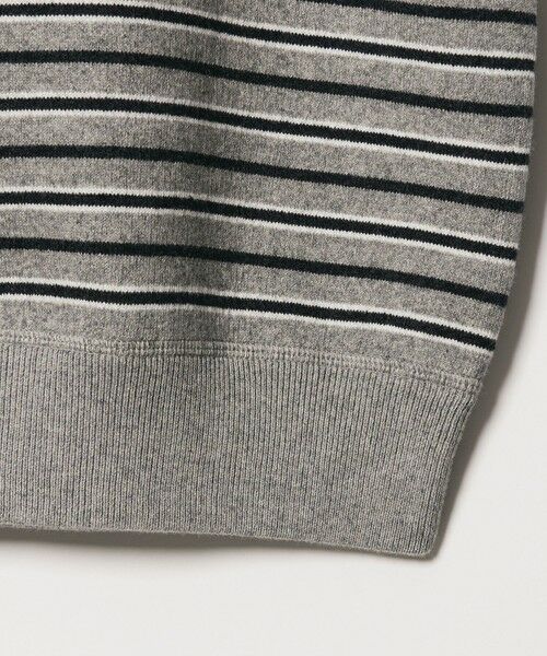 BEAUTY&YOUTH UNITED ARROWS / ビューティー&ユース ユナイテッドアローズ ニット・セーター | コットンウールブレンド ソリッド＆ボーダーニットフーディ ウォッシャブル | 詳細28