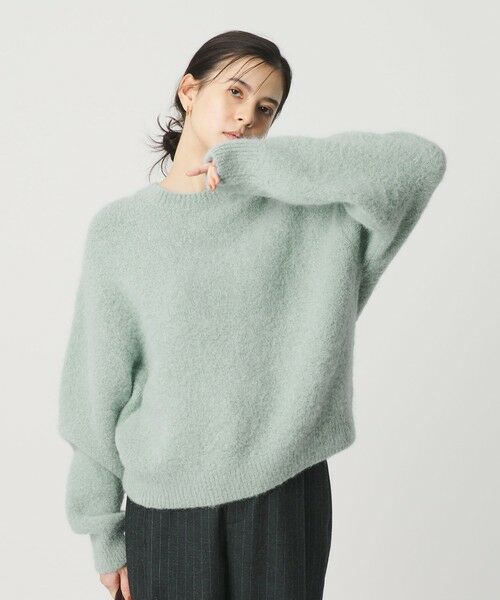 BEAUTY&YOUTH UNITED ARROWS / ビューティー&ユース ユナイテッドアローズ ニット・セーター | アルパカブレンド シャギー ニットプルオーバー | 詳細13