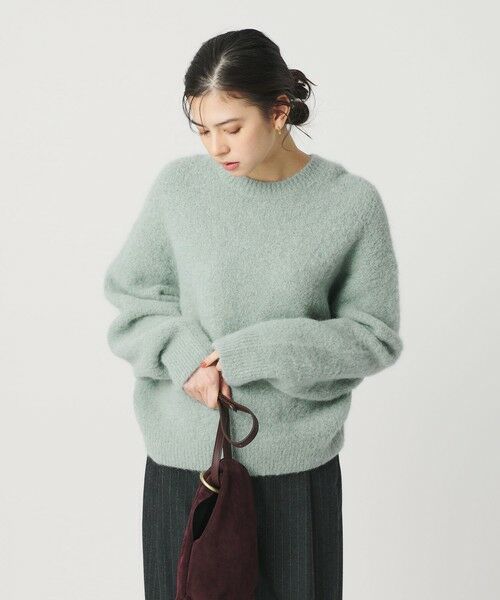 BEAUTY&YOUTH UNITED ARROWS / ビューティー&ユース ユナイテッドアローズ ニット・セーター | アルパカブレンド シャギー ニットプルオーバー | 詳細14