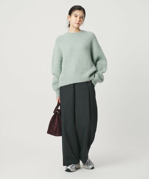 BEAUTY&YOUTH UNITED ARROWS / ビューティー&ユース ユナイテッドアローズ ニット・セーター | アルパカブレンド シャギー ニットプルオーバー | 詳細15