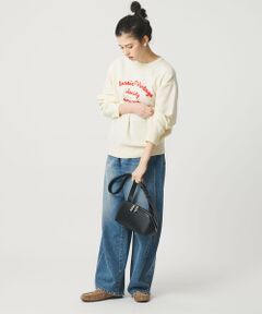 BEAUTY&YOUTH UNITED ARROWS / ビューティー&ユース ユナイテッドアローズ ニット・セーター | ロゴクルーネック ニットプルオーバー ウォッシャブル