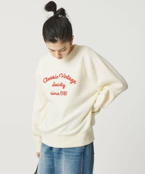 BEAUTY&YOUTH UNITED ARROWS / ビューティー&ユース ユナイテッドアローズ ニット・セーター | ロゴクルーネック ニットプルオーバー ウォッシャブル | 詳細2