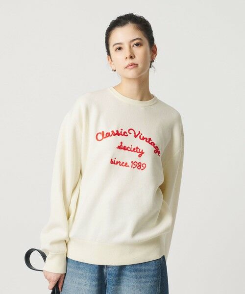 BEAUTY&YOUTH UNITED ARROWS / ビューティー&ユース ユナイテッドアローズ ニット・セーター | ロゴクルーネック ニットプルオーバー ウォッシャブル | 詳細3