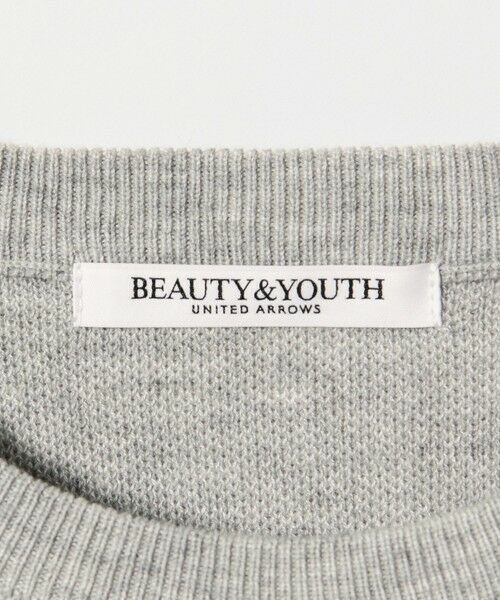 BEAUTY&YOUTH UNITED ARROWS / ビューティー&ユース ユナイテッドアローズ ニット・セーター | ロゴクルーネック ニットプルオーバー ウォッシャブル | 詳細19
