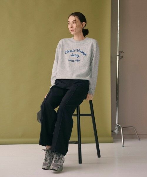 BEAUTY&YOUTH UNITED ARROWS / ビューティー&ユース ユナイテッドアローズ ニット・セーター | ロゴクルーネック ニットプルオーバー ウォッシャブル | 詳細11