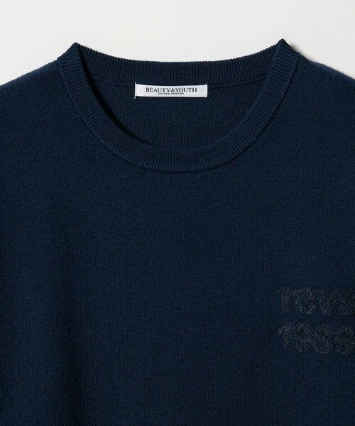 BEAUTY&YOUTH UNITED ARROWS / ビューティー&ユース ユナイテッドアローズ ニット・セーター | ロゴクルーネック ニットプルオーバー ウォッシャブル | 詳細27