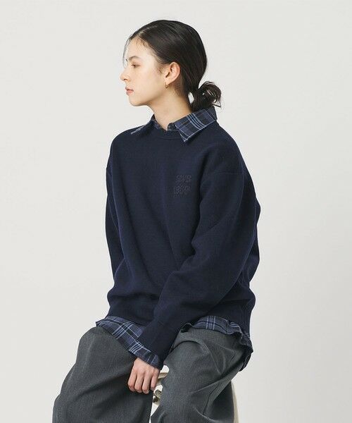 BEAUTY&YOUTH UNITED ARROWS / ビューティー&ユース ユナイテッドアローズ ニット・セーター | ロゴクルーネック ニットプルオーバー ウォッシャブル | 詳細22