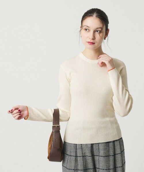 BEAUTY&YOUTH UNITED ARROWS / ビューティー&ユース ユナイテッドアローズ ニット・セーター | リブライン ニットプルオーバー ウォッシャブル | 詳細1