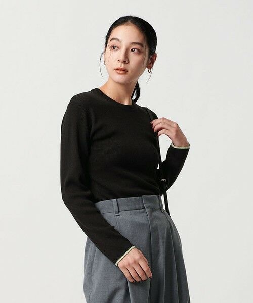 BEAUTY&YOUTH UNITED ARROWS / ビューティー&ユース ユナイテッドアローズ ニット・セーター | リブライン ニットプルオーバー ウォッシャブル | 詳細7