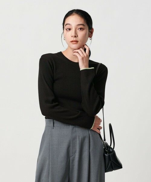 BEAUTY&YOUTH UNITED ARROWS / ビューティー&ユース ユナイテッドアローズ ニット・セーター | リブライン ニットプルオーバー ウォッシャブル | 詳細8