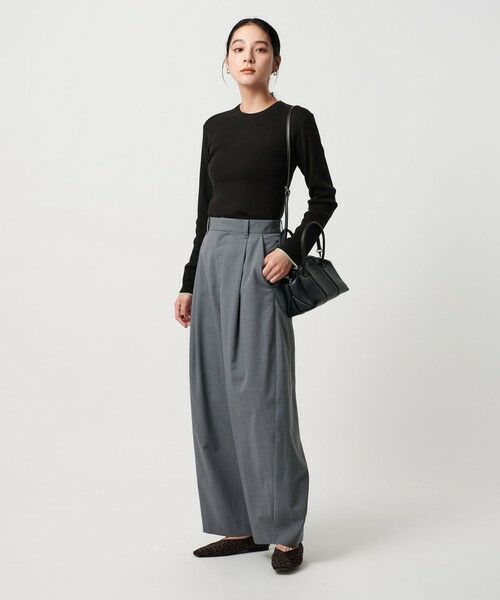 BEAUTY&YOUTH UNITED ARROWS / ビューティー&ユース ユナイテッドアローズ ニット・セーター | リブライン ニットプルオーバー ウォッシャブル | 詳細9