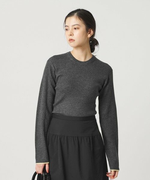 BEAUTY&YOUTH UNITED ARROWS / ビューティー&ユース ユナイテッドアローズ ニット・セーター | リブライン ニットプルオーバー ウォッシャブル | 詳細15