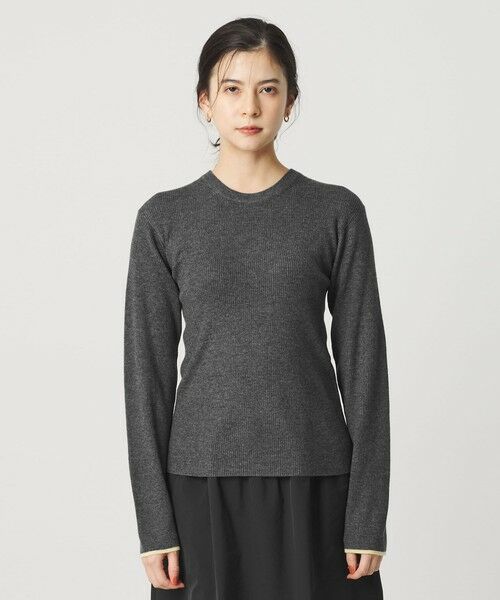 BEAUTY&YOUTH UNITED ARROWS / ビューティー&ユース ユナイテッドアローズ ニット・セーター | リブライン ニットプルオーバー ウォッシャブル | 詳細17