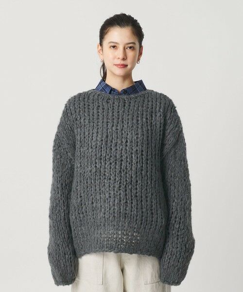 BEAUTY&YOUTH UNITED ARROWS / ビューティー&ユース ユナイテッドアローズ ニット・セーター | ウールモヘヤナイロン ルーズニットプルオーバー | 詳細11