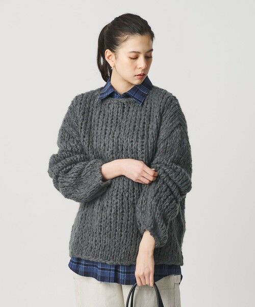 BEAUTY&YOUTH UNITED ARROWS / ビューティー&ユース ユナイテッドアローズ ニット・セーター | ウールモヘヤナイロン ルーズニットプルオーバー | 詳細9