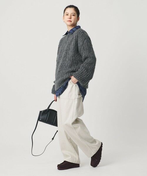 BEAUTY&YOUTH UNITED ARROWS / ビューティー&ユース ユナイテッドアローズ ニット・セーター | ウールモヘヤナイロン ルーズニットプルオーバー | 詳細10