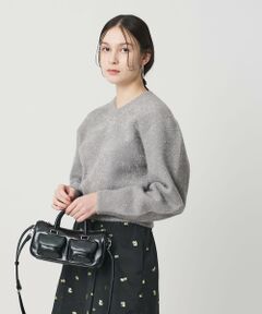 BEAUTY&YOUTH UNITED ARROWS / ビューティー&ユース ユナイテッドアローズ ニット・セーター | ラメフェザー Vネックニットプルオーバー