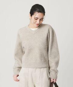 BEAUTY&YOUTH UNITED ARROWS / ビューティー&ユース ユナイテッドアローズ ニット・セーター | ラメフェザー Vネックニットプルオーバー