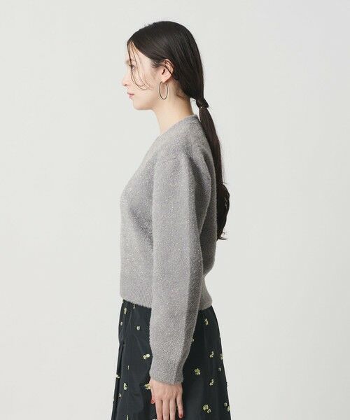 BEAUTY&YOUTH UNITED ARROWS / ビューティー&ユース ユナイテッドアローズ ニット・セーター | ラメフェザー Vネックニットプルオーバー | 詳細13