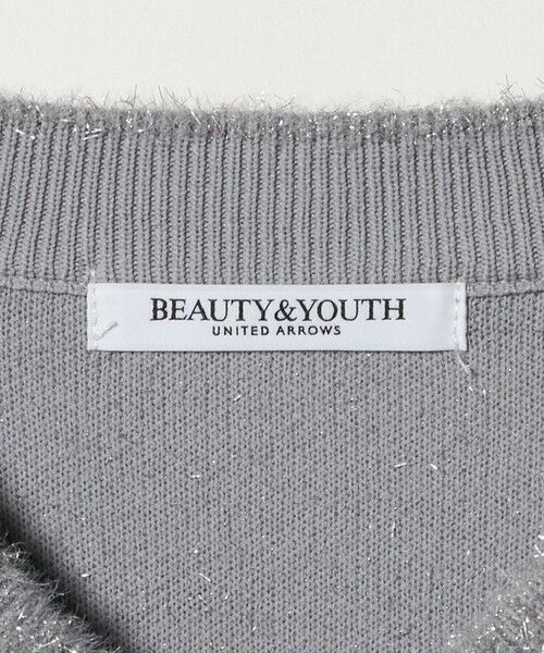 BEAUTY&YOUTH UNITED ARROWS / ビューティー&ユース ユナイテッドアローズ ニット・セーター | ラメフェザー Vネックニットプルオーバー | 詳細21