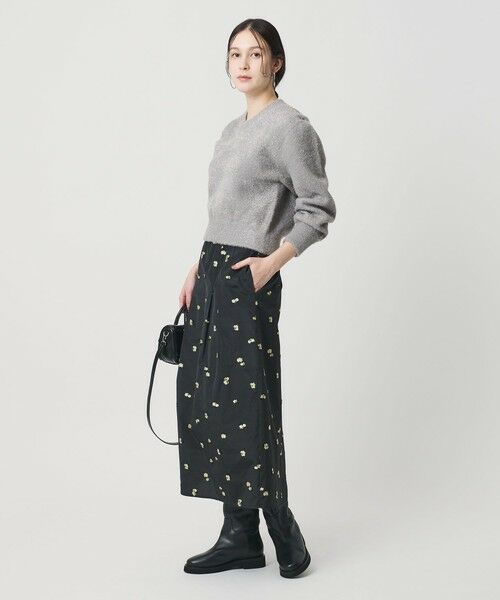 BEAUTY&YOUTH UNITED ARROWS / ビューティー&ユース ユナイテッドアローズ ニット・セーター | ラメフェザー Vネックニットプルオーバー | 詳細10