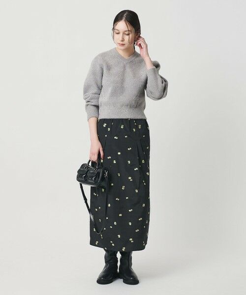 BEAUTY&YOUTH UNITED ARROWS / ビューティー&ユース ユナイテッドアローズ ニット・セーター | ラメフェザー Vネックニットプルオーバー | 詳細11