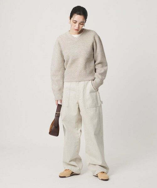 BEAUTY&YOUTH UNITED ARROWS / ビューティー&ユース ユナイテッドアローズ ニット・セーター | ラメフェザー Vネックニットプルオーバー | 詳細25