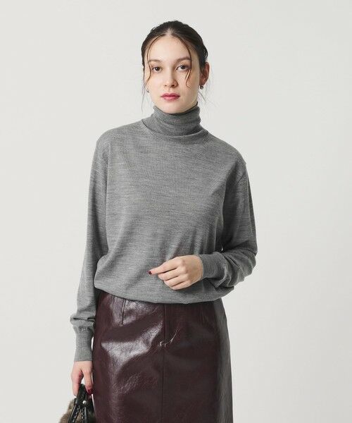 BEAUTY&YOUTH UNITED ARROWS / ビューティー&ユース ユナイテッドアローズ ニット・セーター | ウールポリエステル ハイゲージタートルネックニット ウォッシャブル | 詳細2