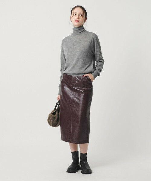 BEAUTY&YOUTH UNITED ARROWS / ビューティー&ユース ユナイテッドアローズ ニット・セーター | ウールポリエステル ハイゲージタートルネックニット ウォッシャブル | 詳細3