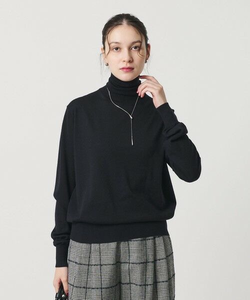 BEAUTY & YOUTH UNITED ARROWS/ビューティー&ユース ユナイテッドアローズ ウールポリエステル ハイゲージタートルネックニット ウォッシャブル NAVY FREE BEAUTY & YOUTH UNITED ARROWS/ビューティー&ユース ユナイテッドアローズ ウールポリエステル ハイゲージタートルネックニット ウォッシャブル NAVY FREE