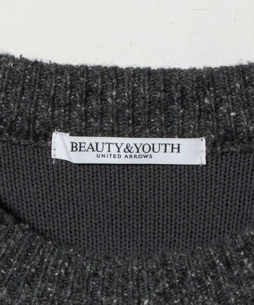 BEAUTY&YOUTH UNITED ARROWS / ビューティー&ユース ユナイテッドアローズ ニット・セーター | ウールブレンド シルクネップ ニットプルオーバー | 詳細13