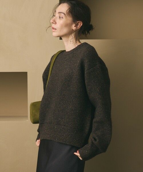 BEAUTY&YOUTH UNITED ARROWS / ビューティー&ユース ユナイテッドアローズ ニット・セーター | ウールブレンド シルクネップ ニットプルオーバー | 詳細16