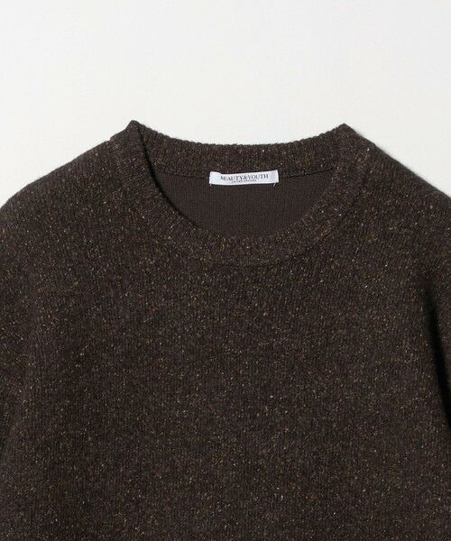 BEAUTY&YOUTH UNITED ARROWS / ビューティー&ユース ユナイテッドアローズ ニット・セーター | ウールブレンド シルクネップ ニットプルオーバー | 詳細24