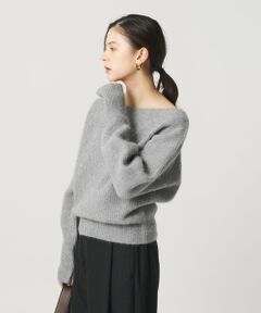 BEAUTY&YOUTH UNITED ARROWS / ビューティー&ユース ユナイテッドアローズ ニット・セーター | フォックスブレンド ボリュームスリーブ ボートネックニットプルオーバー