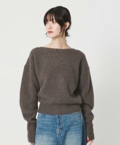 BEAUTY&YOUTH UNITED ARROWS / ビューティー&ユース ユナイテッドアローズ ニット・セーター | フォックスブレンド ボリュームスリーブ ボートネックニットプルオーバー