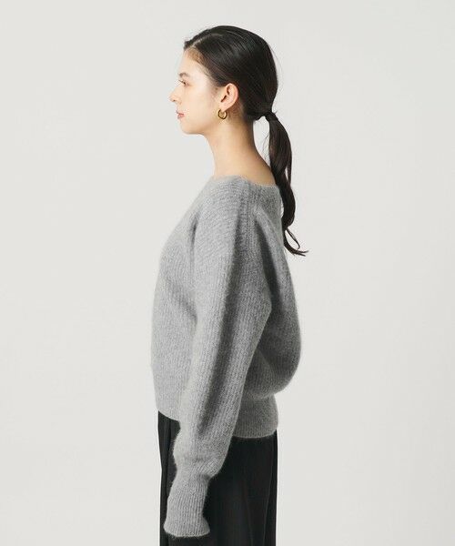 BEAUTY&YOUTH UNITED ARROWS / ビューティー&ユース ユナイテッドアローズ ニット・セーター | フォックスブレンド ボリュームスリーブ ボートネックニットプルオーバー | 詳細5