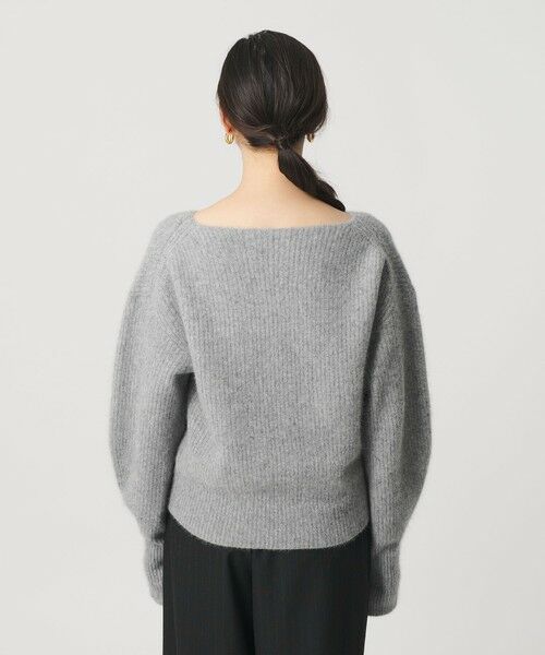 BEAUTY&YOUTH UNITED ARROWS / ビューティー&ユース ユナイテッドアローズ ニット・セーター | フォックスブレンド ボリュームスリーブ ボートネックニットプルオーバー | 詳細6