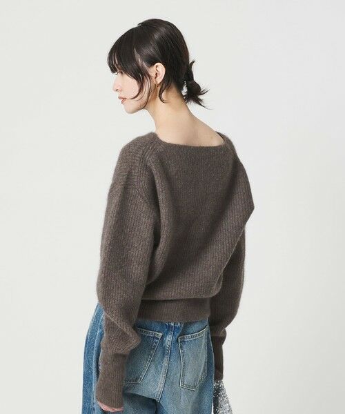 BEAUTY&YOUTH UNITED ARROWS / ビューティー&ユース ユナイテッドアローズ ニット・セーター | フォックスブレンド ボリュームスリーブ ボートネックニットプルオーバー | 詳細21