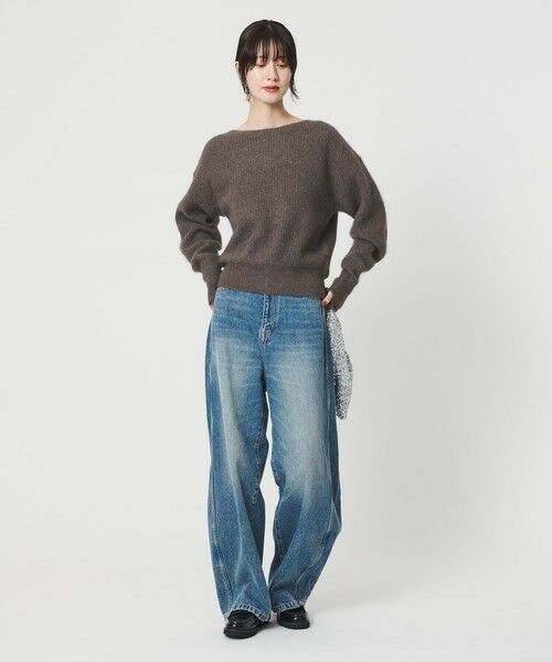 BEAUTY&YOUTH UNITED ARROWS / ビューティー&ユース ユナイテッドアローズ ニット・セーター | フォックスブレンド ボリュームスリーブ ボートネックニットプルオーバー | 詳細22