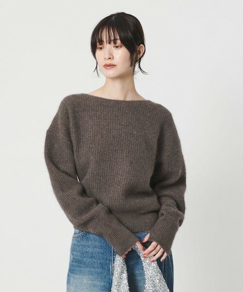 BEAUTY&YOUTH UNITED ARROWS / ビューティー&ユース ユナイテッドアローズ ニット・セーター | フォックスブレンド ボリュームスリーブ ボートネックニットプルオーバー | 詳細20